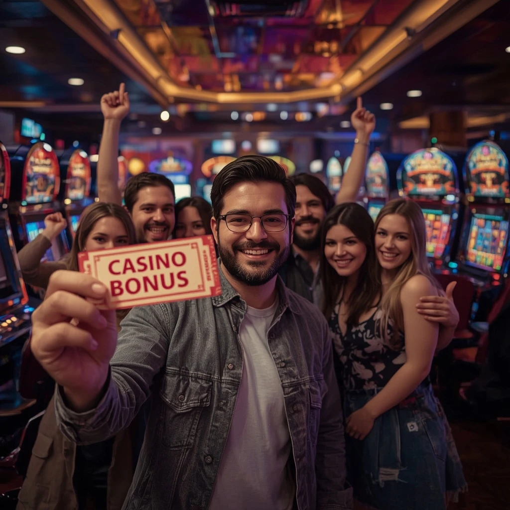 personne tenant un bonus Royal Spinz Casino