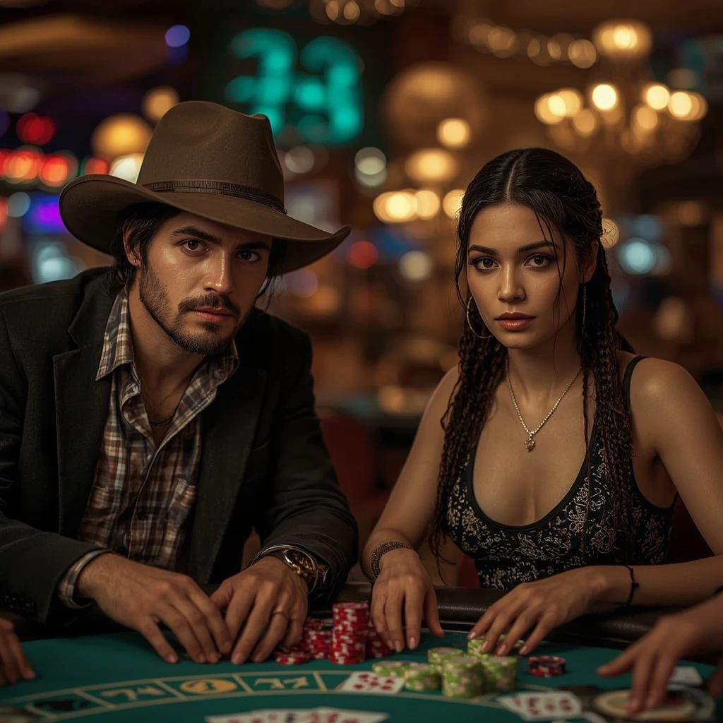 photo de deux joueurs de poker Royal Spinz Casino